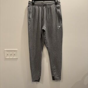 Gymshark Joggers Sweatpants Pants Training Gray Drawstring Men's Size Medium